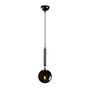 Opviq King - 11451 Lámpara de araña negra con detalles de cristal